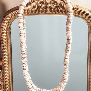 Vintage Tiger Puka Shell Necklace- 1960-1970 Surf culture